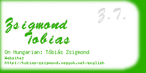zsigmond tobias business card